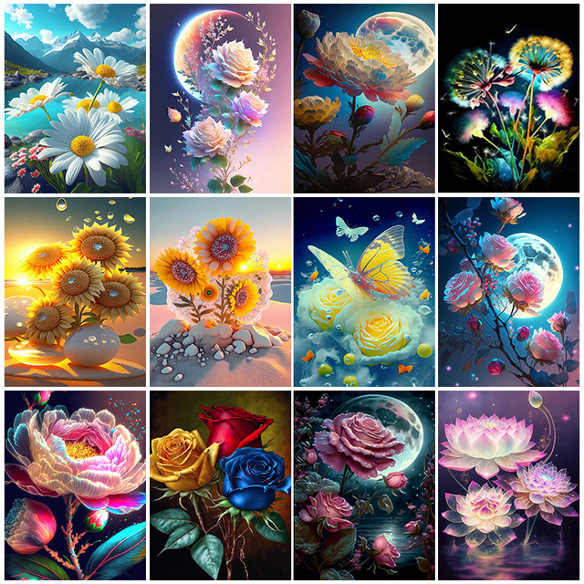 20x30cm 5d Diamond Painting Rose Flowers Scenery Diy Diamond Embroidery  Mosaic Cross Stitch Kit Bedroom Home Decoration Gift - Diamond Painting  Cross Stitch - AliExpress